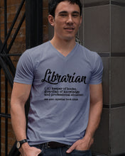 Load image into Gallery viewer, Librarian Keeper Of Books Guardian Of Knowledge Custom Design Guys V-Neck