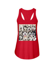 Load image into Gallery viewer, Many Love Husky Siberian On Phone Case Gift For Husky Lovers Ladies Flowy Tank