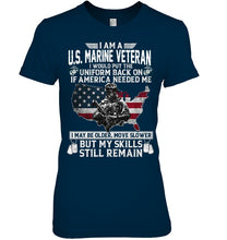 Load image into Gallery viewer, I Am A US Marine Veteran If America Needed Me Gift Ladies Tee