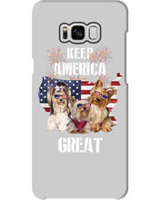 Load image into Gallery viewer, Keep America Great Yorkshire Terrier Gift For Dog Lovers Phone case