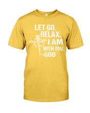 Load image into Gallery viewer, Let You Relax I Am With You Gray Background Guys Tee