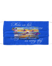 Load image into Gallery viewer, Butterfly Sunset On Beach Those We Love Don't Go Away Gift For Lover Cloth Face Mask