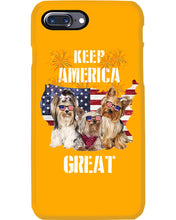 Load image into Gallery viewer, Keep America Great Yorkshire Terrier Gift For Dog Lovers Phone case