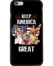 Load image into Gallery viewer, Keep America Great Yorkshire Terrier Gift For Dog Lovers Phone case