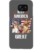 Load image into Gallery viewer, Keep America Great Yorkshire Terrier Gift For Dog Lovers Phone case