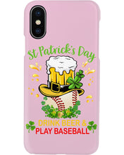Load image into Gallery viewer, Baseball Drink Beer Day St Patrick's Day Gift For Baseball Lovers Phone case