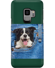 Load image into Gallery viewer, Border Collie In Denim Pocket Gift For Dog Lovers Phone case