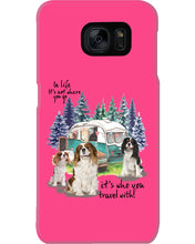 Load image into Gallery viewer, Cavalier King It's Who You Travel With Gift For Dog Lovers Phone case