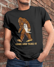Load image into Gallery viewer, Bigfoot Come And Take It Simple Custom Design Guys Tee