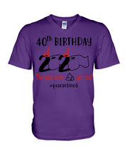 Load image into Gallery viewer, 40th Birthday 2020 The Year When Shit Got Real Quarantined Trending Guys V-Neck