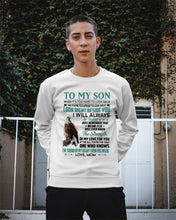 Load image into Gallery viewer, Look Right Beside You Eagle Mom Gift For Son Sweatshirt