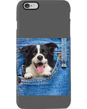 Load image into Gallery viewer, Border Collie In Denim Pocket Gift For Dog Lovers Phone case