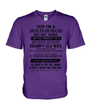 Load image into Gallery viewer, A Soiled Husband Of A September Freaking Awesome Wife Birthday Gift Guys V-Neck