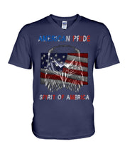 Load image into Gallery viewer, Eagle American Pride Spirit Of America Gift For American People Guys V-Neck