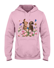 Load image into Gallery viewer, Gift For Dog LoversChesapeake Bay Retriever With Peonies Hoodie