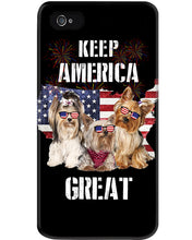 Load image into Gallery viewer, Keep America Great Yorkshire Terrier Gift For Dog Lovers Phone case