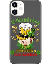 Load image into Gallery viewer, Baseball Drink Beer Day St Patrick's Day Gift For Baseball Lovers Phone case