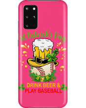 Load image into Gallery viewer, Baseball Drink Beer Day St Patrick's Day Gift For Baseball Lovers Phone case