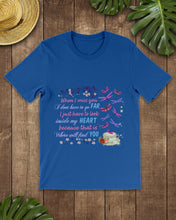 Load image into Gallery viewer, Butterflies When I Miss You I Just Have To Look Inside My Heart Gift For Lover Guys Tee