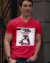 Load image into Gallery viewer, Boston Upside Down Now Let's Be Gift For Dog Lovers Guys V-Neck