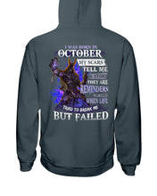 Load image into Gallery viewer, I Was Born In October My Scars Tell Me A Story Birthday Gift Hoodie