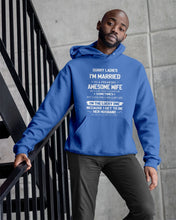 Load image into Gallery viewer, Gift For Husband I'm The Lucky One Because I Get To Be Her Husband Hoodie