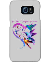 Load image into Gallery viewer, Hummingbirds Heart Shaped I Am A Simple Woman Gift For Mom Phone case