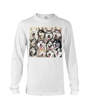 Load image into Gallery viewer, Many Love Husky Siberian On Phone Case Gift For Husky Lovers Unisex Long Sleeve