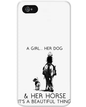 Load image into Gallery viewer, A Girl Her Dog Her Horse It's A Beautiful Thing Phone case