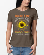 Load image into Gallery viewer, Daughter-in-law A Soul Of A Witch Fire Of A Lioness Ladies Tee