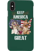 Load image into Gallery viewer, Keep America Great Yorkshire Terrier Gift For Dog Lovers Phone case