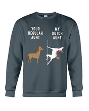 Load image into Gallery viewer, Funny Unicorn Difference Between Your Regular Aunt And My Dutch Aunt Sweatshirt