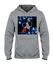 Load image into Gallery viewer, Lovely Phone Case Twinkling Blue Heart Gift For Parrots Lovers Hoodie