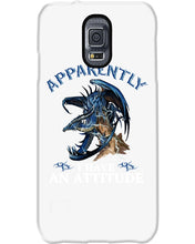 Load image into Gallery viewer, Apparently I Have An Attitude Blue Dragon Phone case
