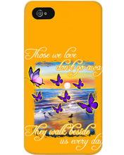 Load image into Gallery viewer, Butterfly Sunset On Beach Those We Love Don't Go Away Gift For Lover Phone case