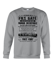 Load image into Gallery viewer, Fils Gâté J'ai Été Élevé PẢ Une Maman Incroyable En Septembre Sweatshirt