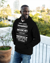 Load image into Gallery viewer, Gift For Husband I'm The Lucky One Because I Get To Be Her Husband Hoodie