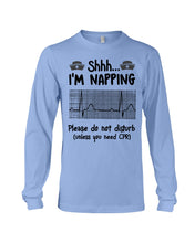 Load image into Gallery viewer, Cute Coffee Cup Shh I’m Napping Please Do Not Disturb Gift For Nurse Unisex Long Sleeve