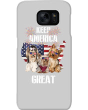 Load image into Gallery viewer, Keep America Great Yorkshire Terrier Gift For Dog Lovers Phone case