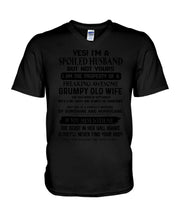 Load image into Gallery viewer, A Soiled Husband Of A September Freaking Awesome Wife Birthday Gift Guys V-Neck