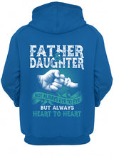 Load image into Gallery viewer, Father And Daughter Always Heart To Heart Gift For Dad Hoodie