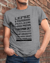 Load image into Gallery viewer, Lefse 5 Pounds Russet Potatoes Peeled And Cut Into 1-inch Pieces Guys Tee