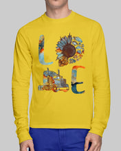 Load image into Gallery viewer, Love Trucker Simple Unique Custom Design For Personalized Job Gift Unisex Long Sleeve