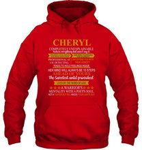 Load image into Gallery viewer, Cheryl Custom Name Gift A Warrior's Mentality With A Poet's Soul Hoodie