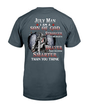 Load image into Gallery viewer, July Man Son Of God Birthday Meaningful Gift For Men Guys Tee