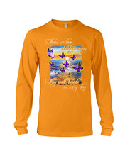 Load image into Gallery viewer, Butterfly Sunset On Beach Those We Love Don't Go Away Gift For Lover Unisex Long Sleeve
