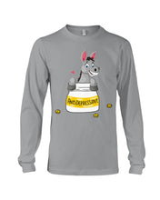 Load image into Gallery viewer, Funny Donkey Anti Depressant Meaning Gift For Women Unisex Long Sleeve