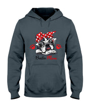 Load image into Gallery viewer, Boston Terrier With White Glasses Love Mom Gift For Dog Lovers Hoodie