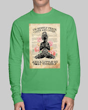 Load image into Gallery viewer, I'm Mostly Peace Love And Light Yoga Gift For Yoga Lovers Unisex Long Sleeve