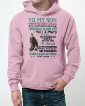 Load image into Gallery viewer, Look Right Beside You Eagle Mom Gift For Son Hoodie